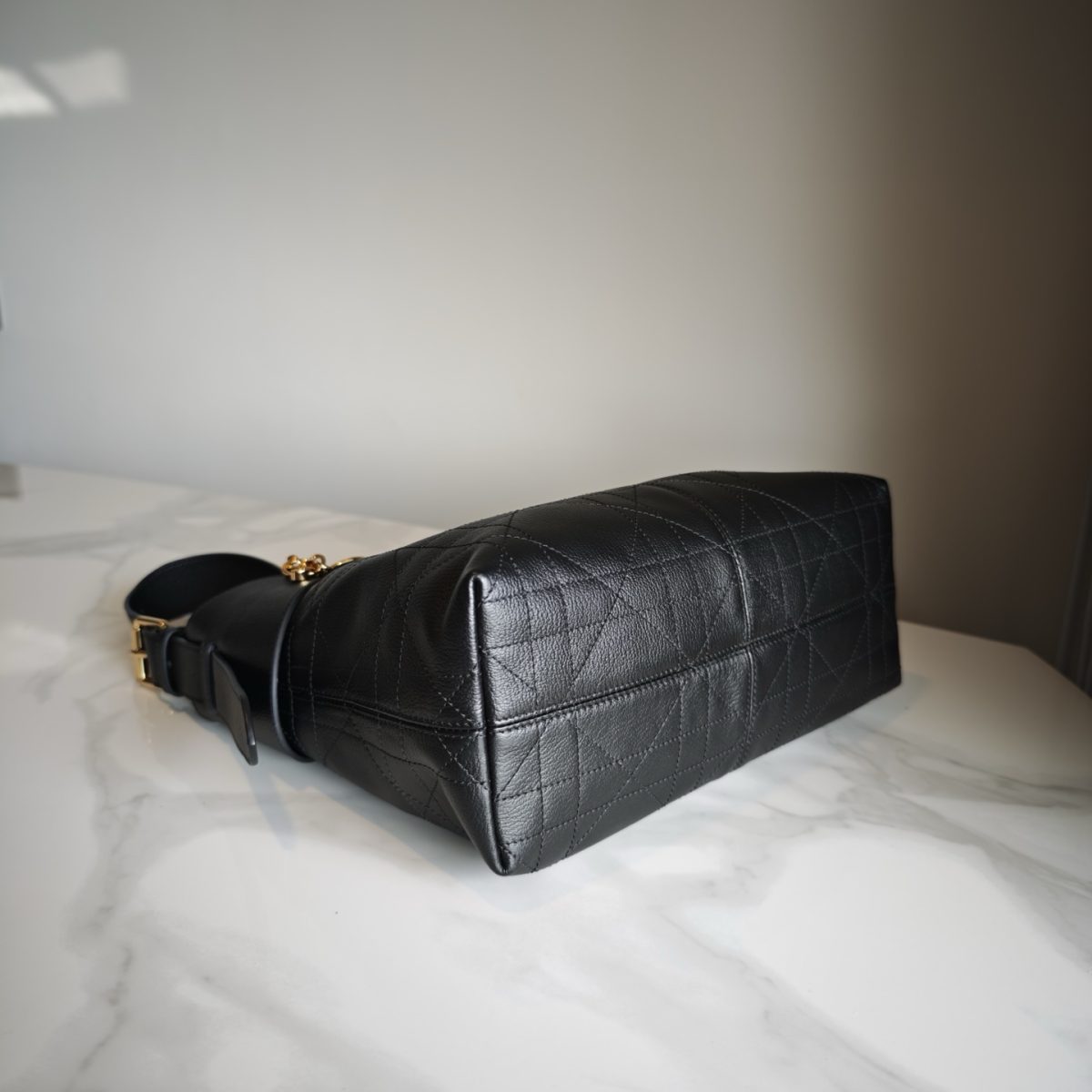 Dior Voyage Bag (Small & Medium / Cream White, Black) - Image 6