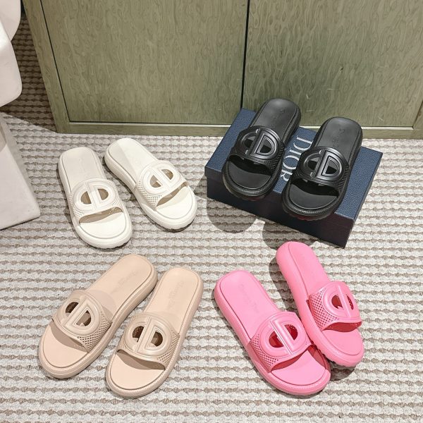 Dior Summer New Casual Slides | D Logo Decoration