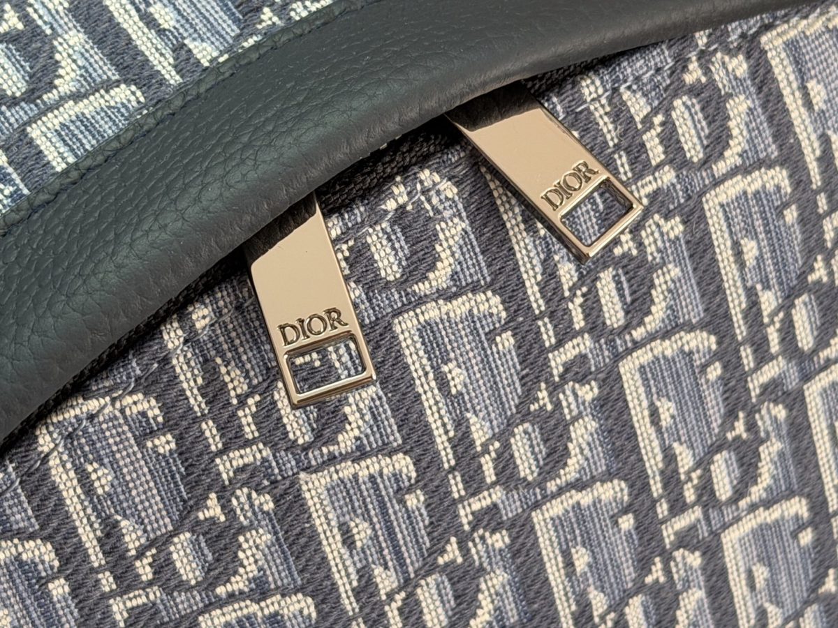 Dior Rider Backpack (Light Blue Oblique Jacquard) - Image 2