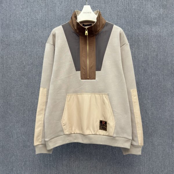 Louis Vuitton 2025FW DAMIER Half-Zip Technical Sweatshirt