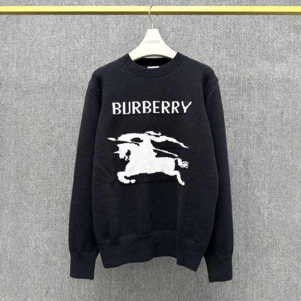 Burberry 2025FW Wool-Cashmere EKD Intarsia Sweater