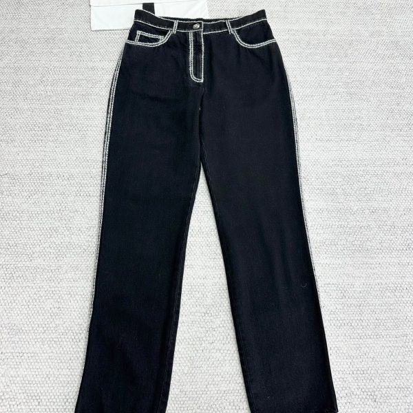 Chanel 2025 Resort “Comic Stitch” Denim Pants