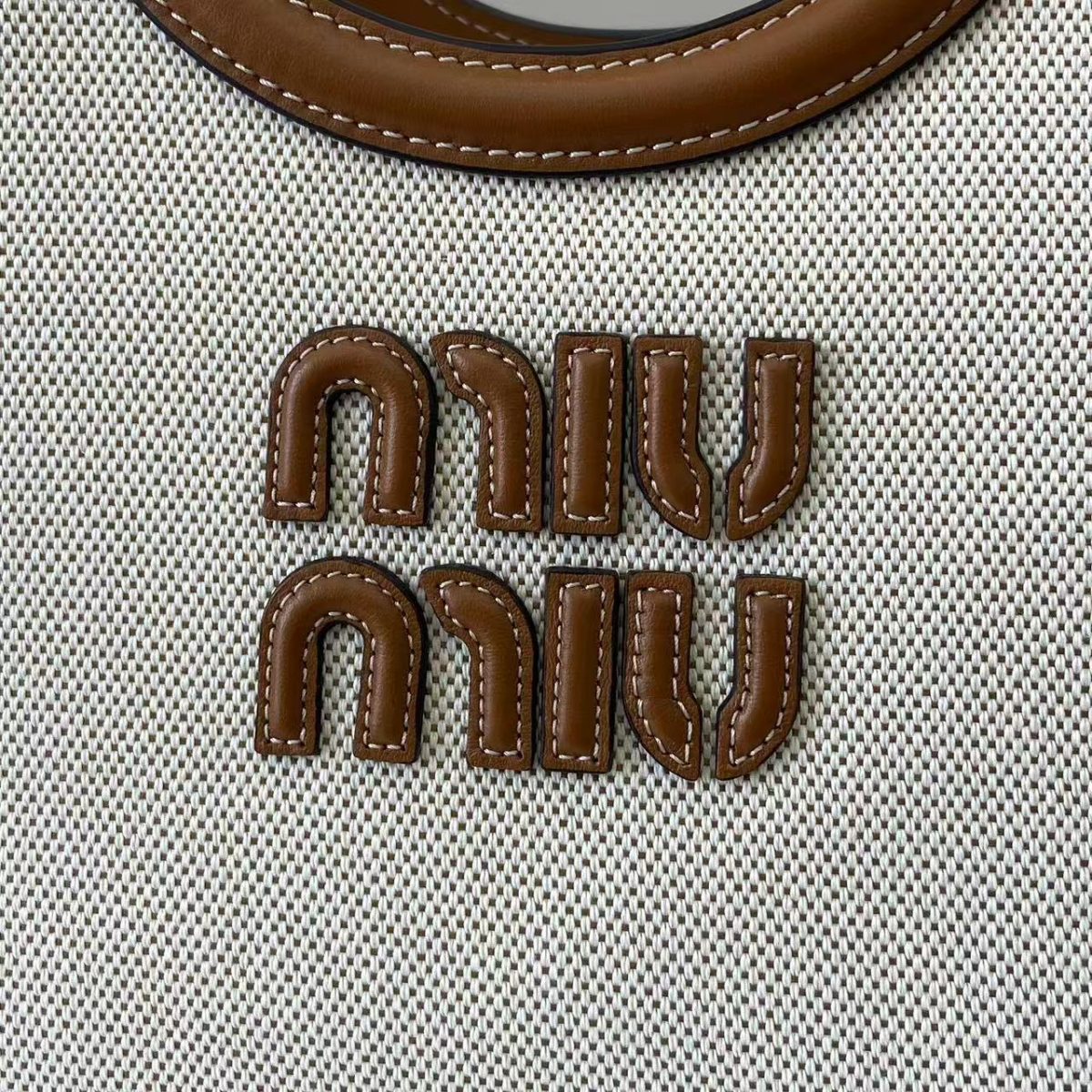 Miu Miu New Limited Edition Tote Bag at Isetan | Denim Fabric - Image 6