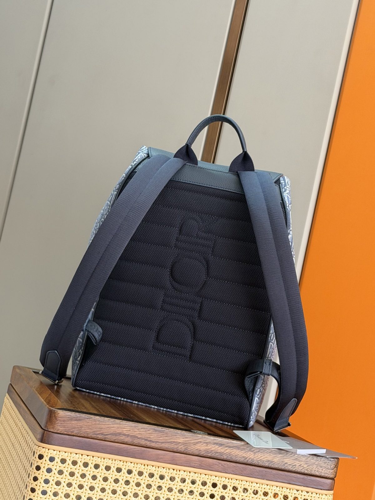 Dior Rider Backpack (Light Blue Oblique Jacquard) - Image 6