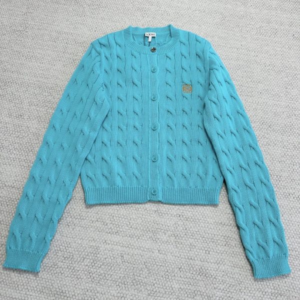 Loewe Cable-Knit Cotton Cardigan