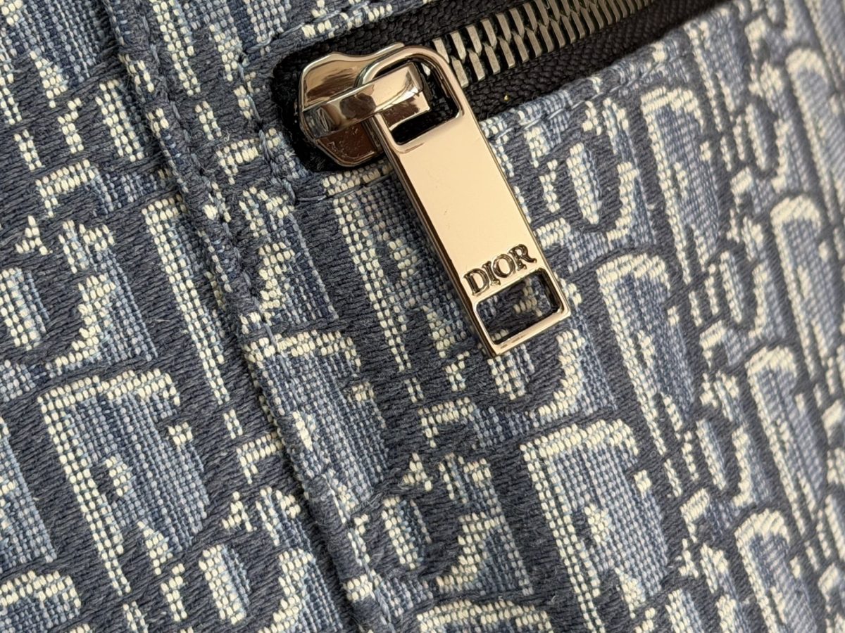 Dior Rider Backpack (Light Blue Oblique Jacquard) - Image 3