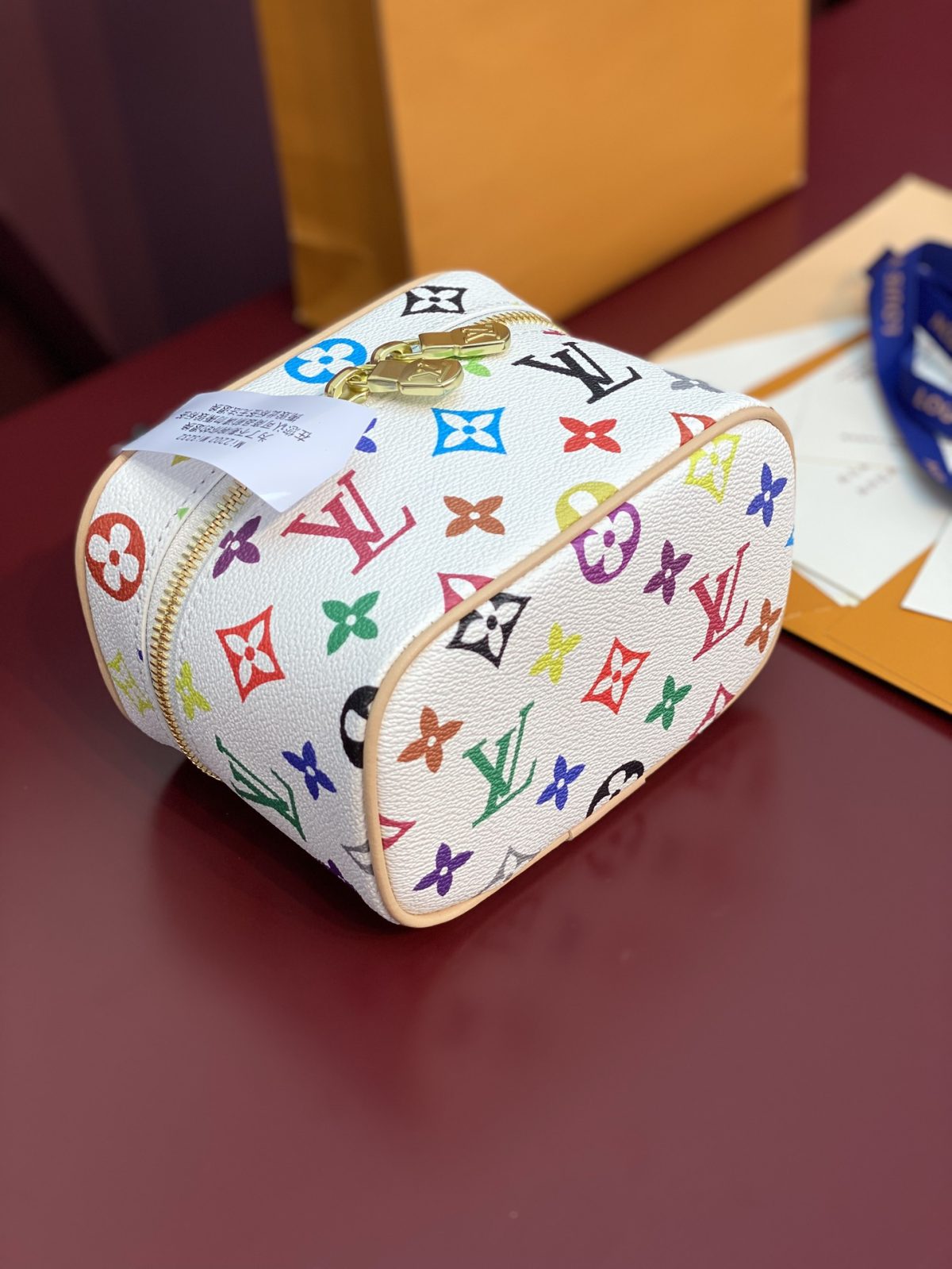 Louis Vuitton × Takashi Murakami Nice Nano Vanity Case – Monogram Multicolor - Image 8