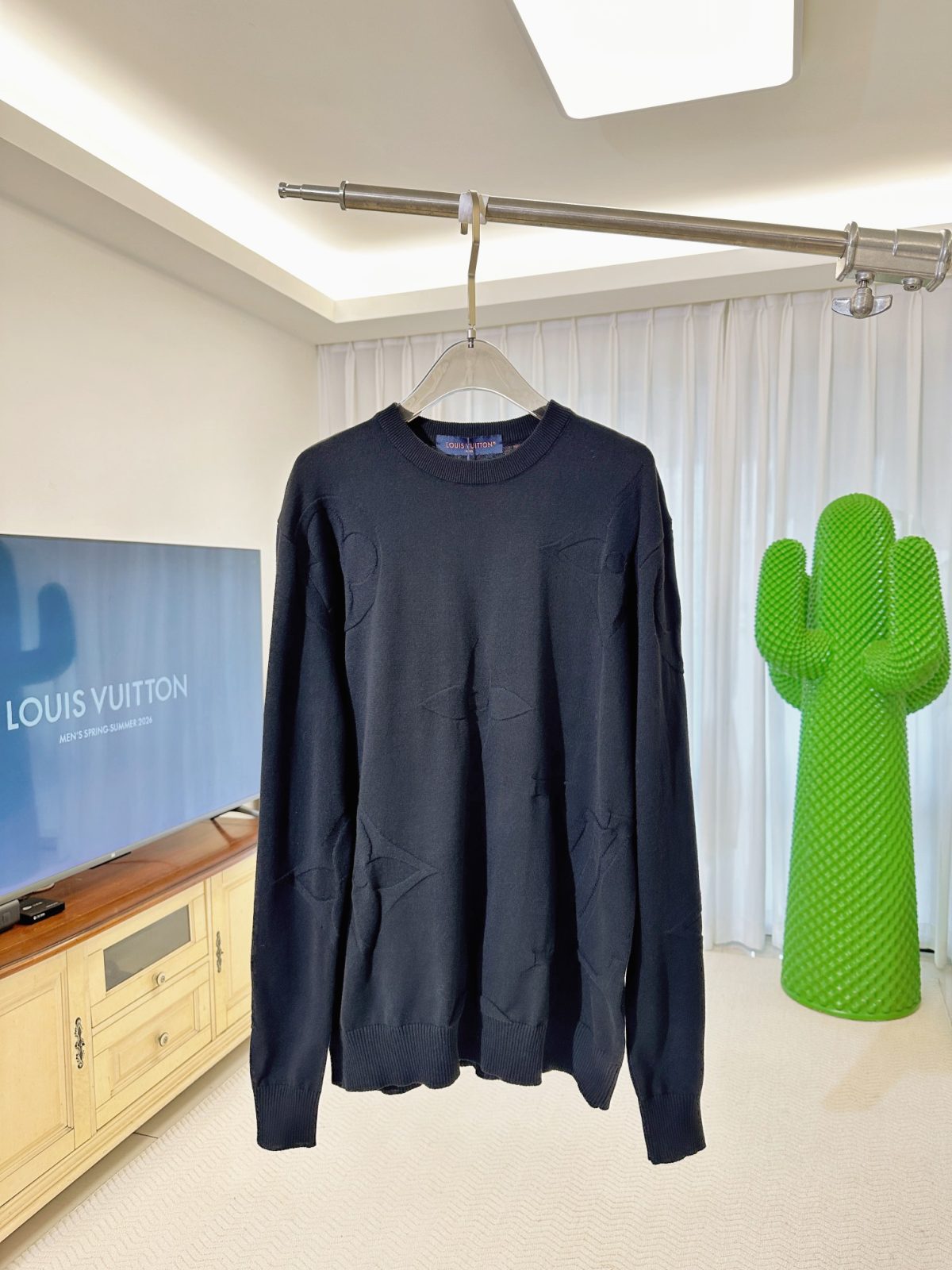 Louis Vuitton MONOGRAM Cotton Crewneck Knit (Allover Jacquard Edition) - Image 1
