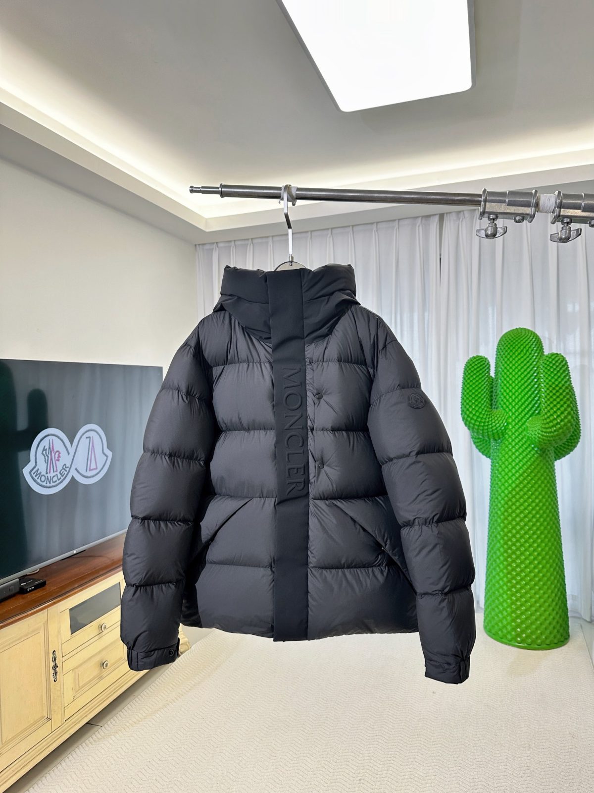 Moncler Madeira Down Jacket – “Black Warrior” Collection (White Goose Down Edition) - Image 1