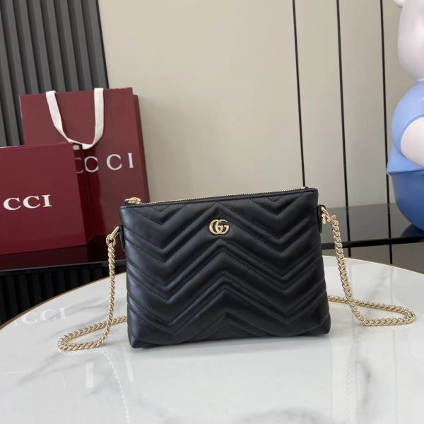 Gucci GG Marmont Chain Shoulder Bag | V-Quilted Leather Collection