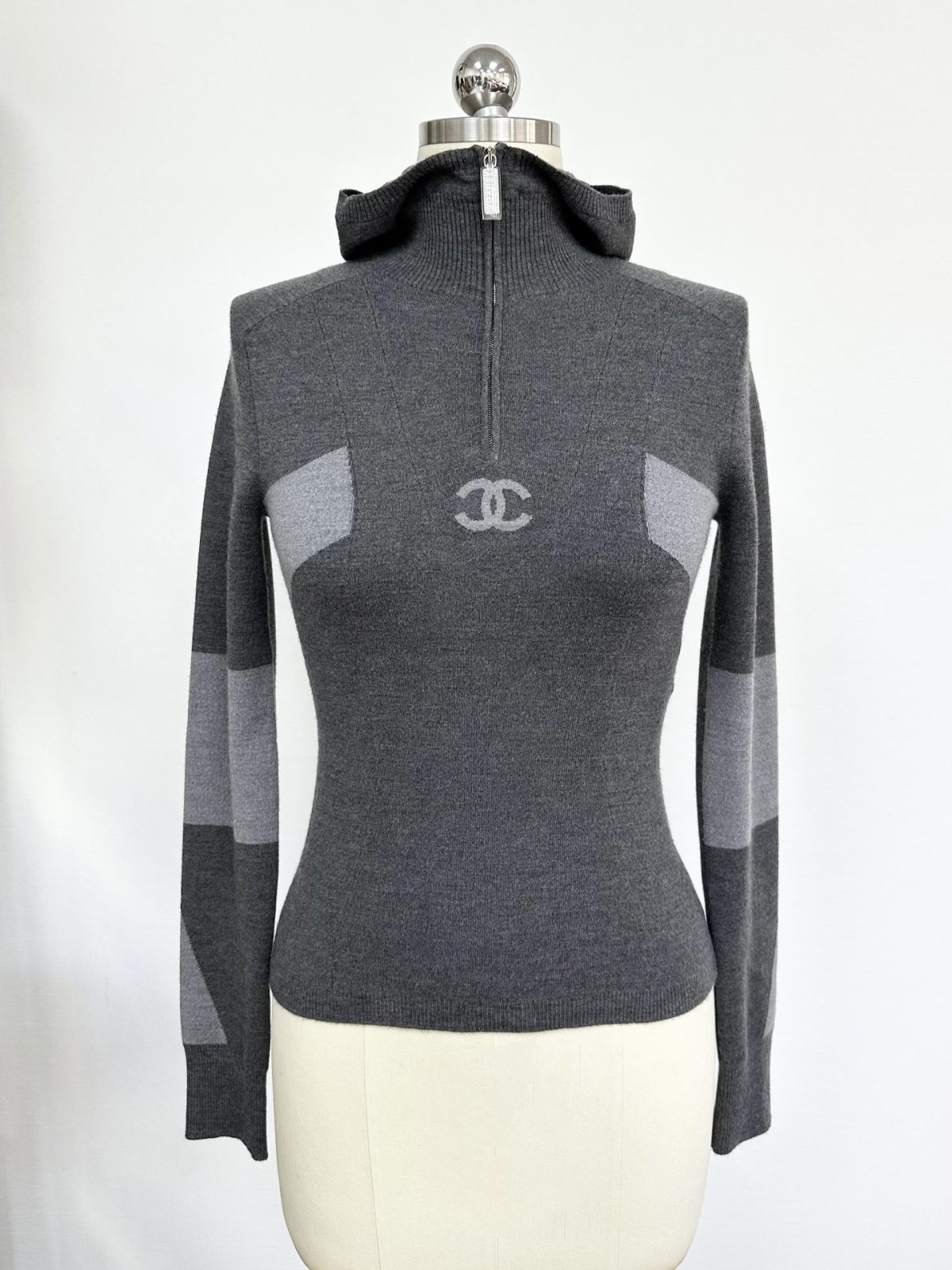Chanel CC Coco Knit Hoodie - Image 1