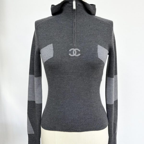 Chanel CC Coco Knit Hoodie
