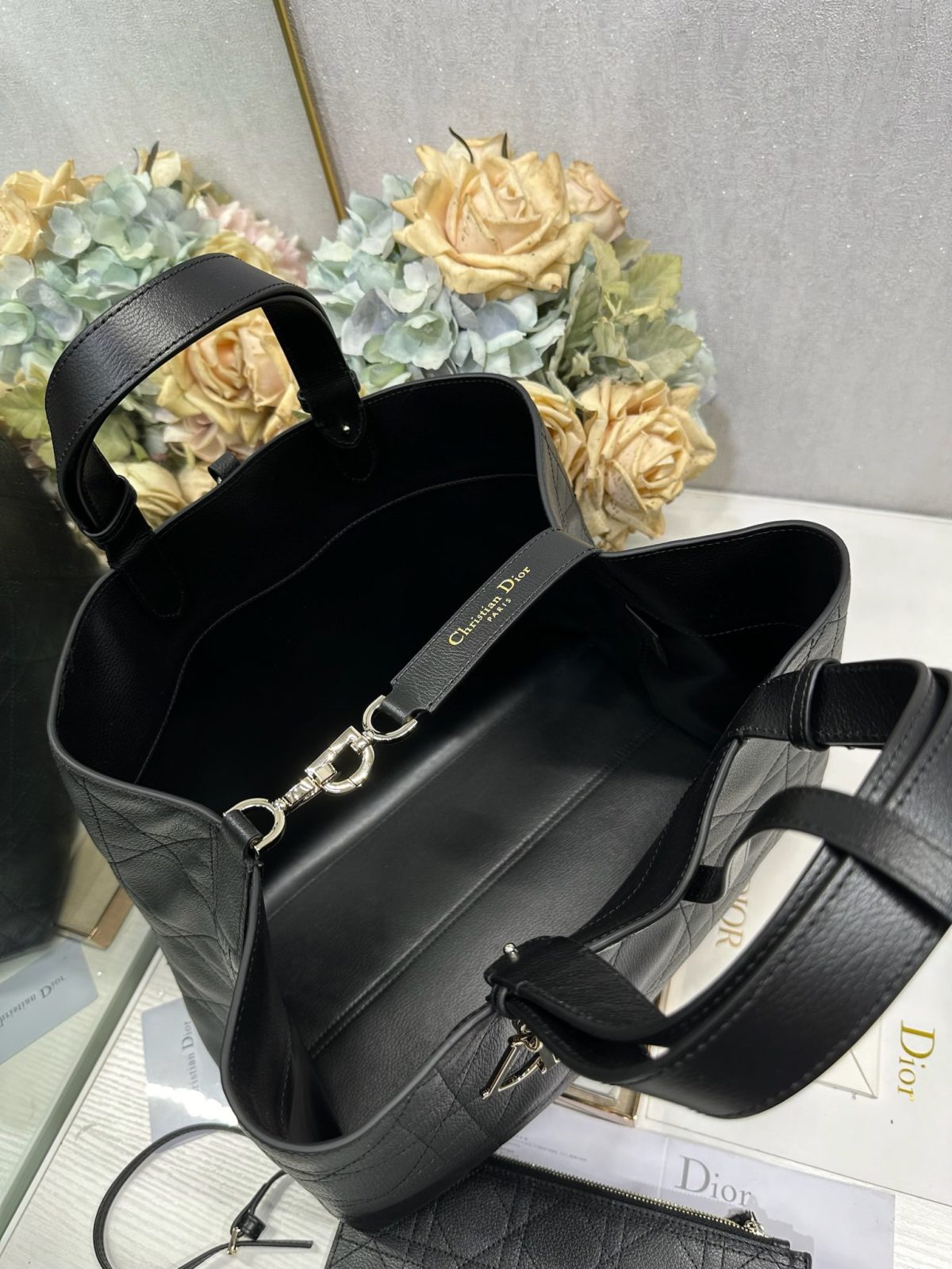 Dior Toujours Bag (Large, Black Goatskin) - Image 5