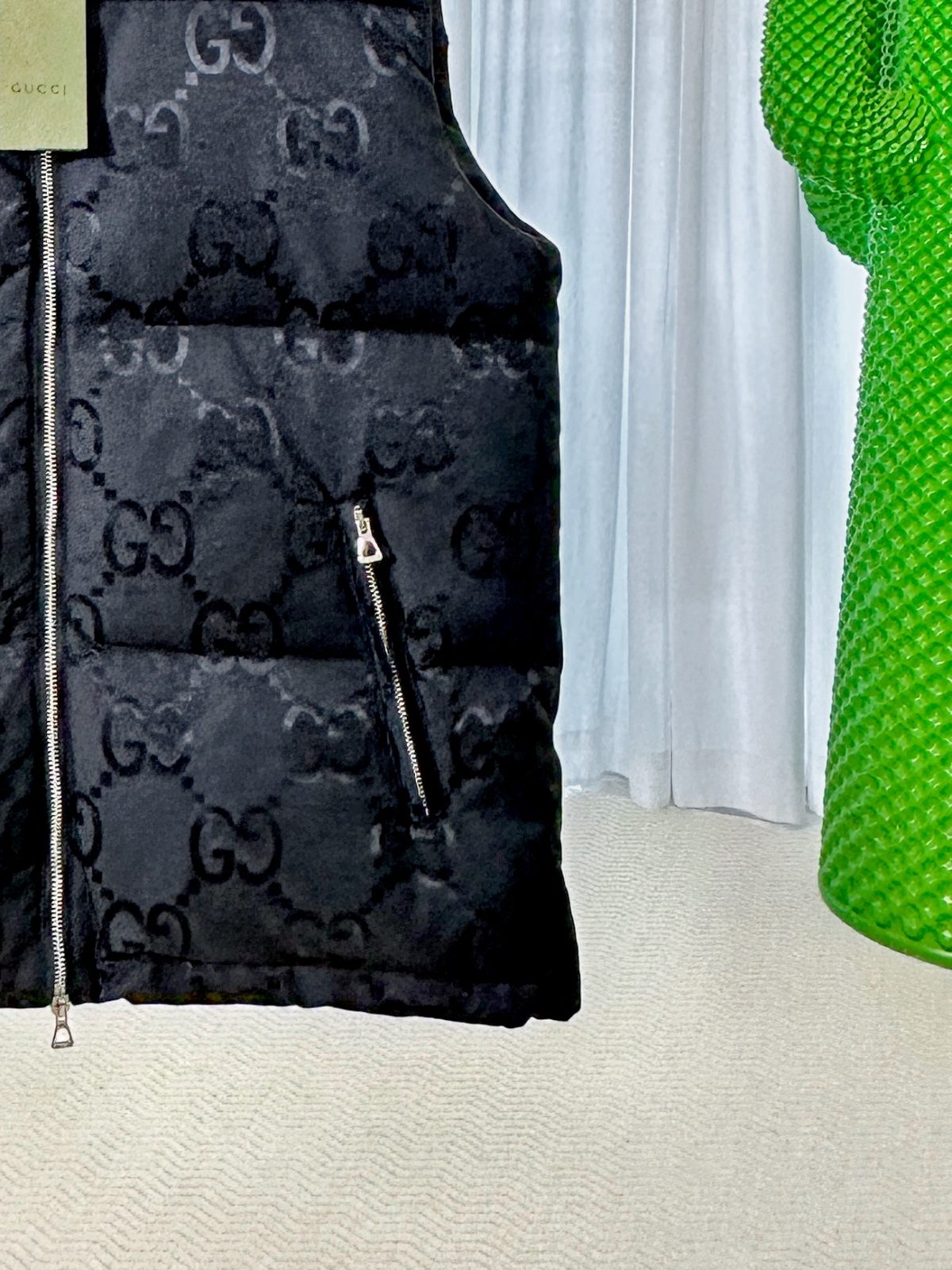 Gucci GG Monogram Padded Hooded Gilet - Image 5