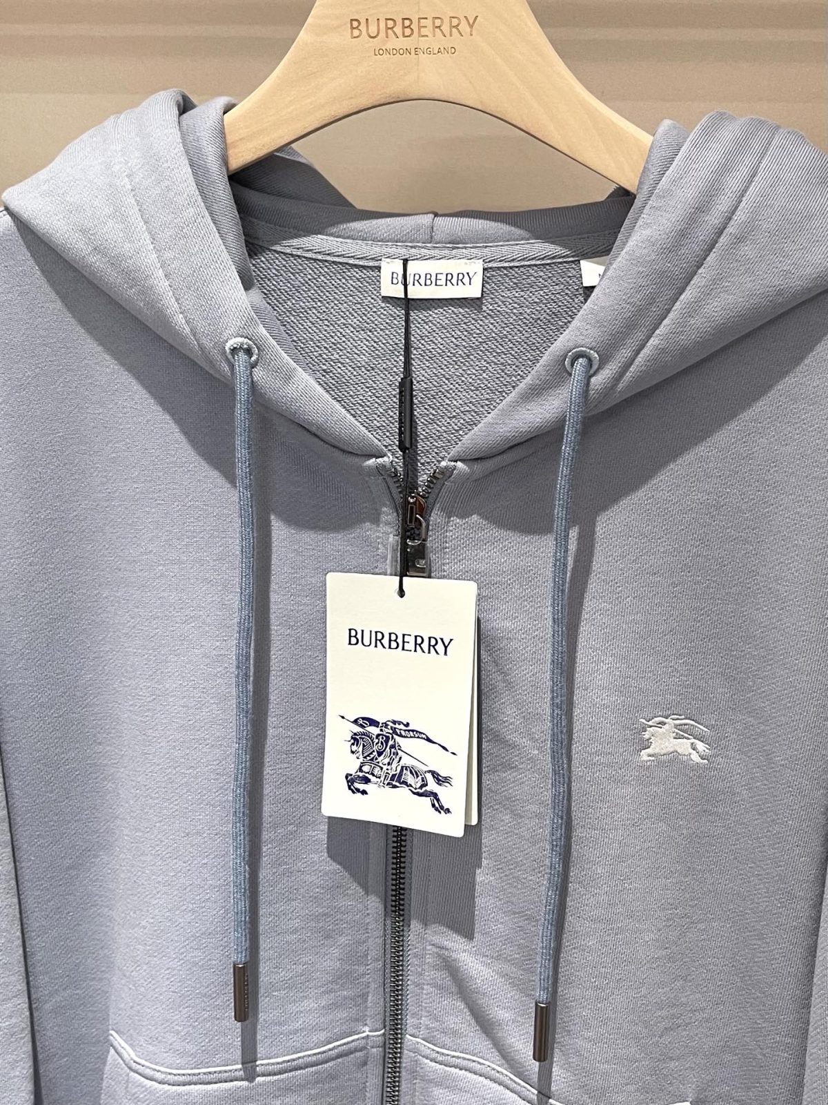Burberry 2025 Fall/Winter EKD Zip Hoodie - Image 3