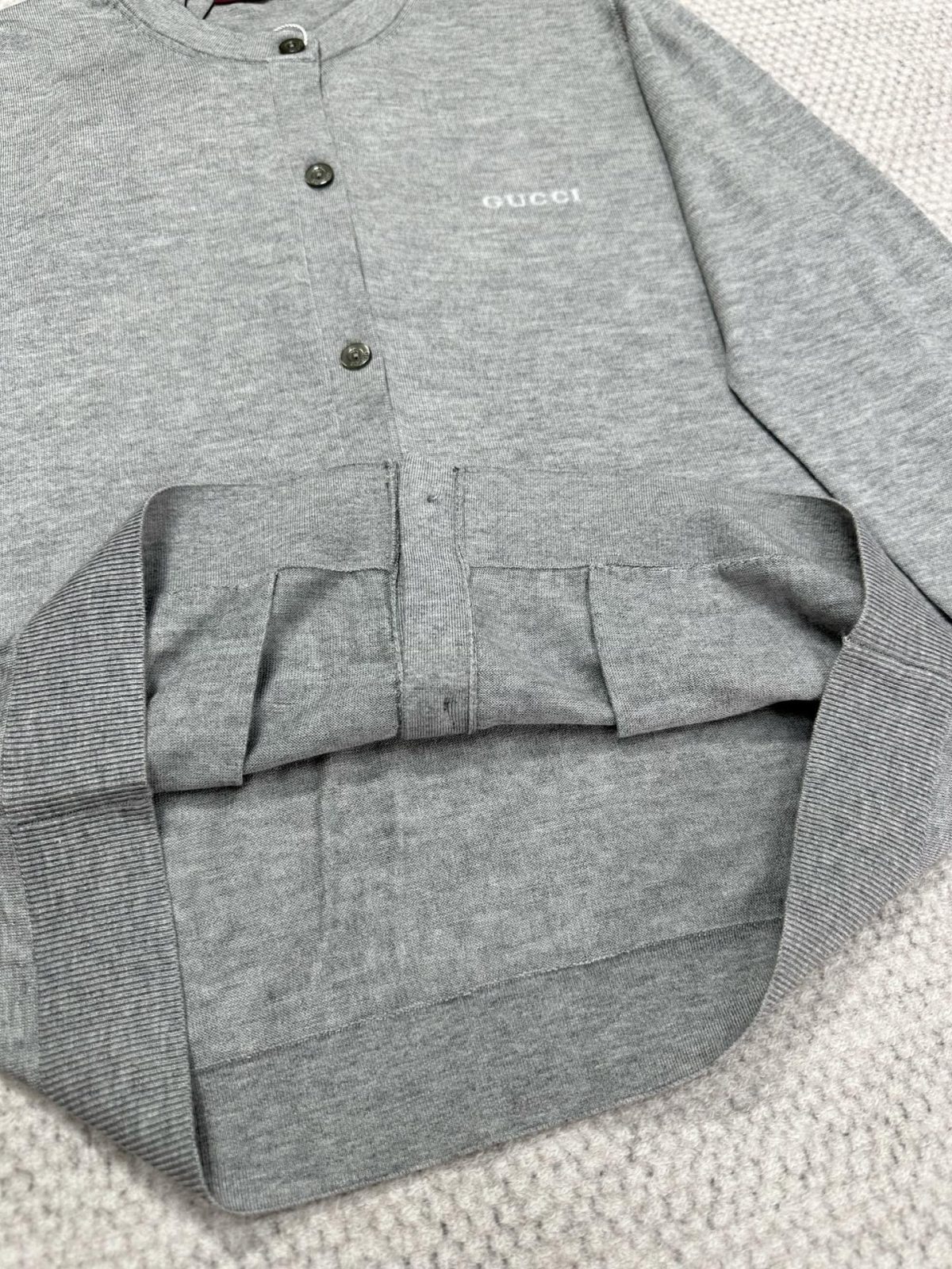 Gucci 2025 Spring Collection GG Logo Wool & Silk Cardigan - Image 2
