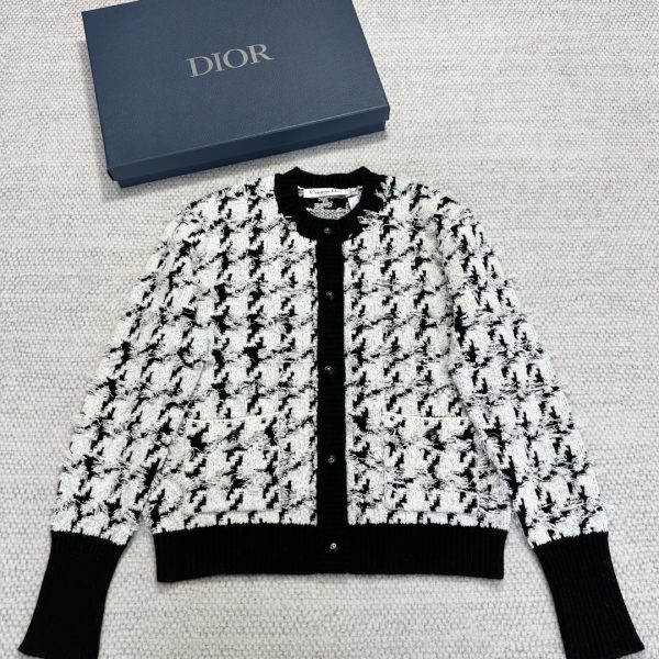 Dior 2025 Resort Houndstooth Knit Twin Set