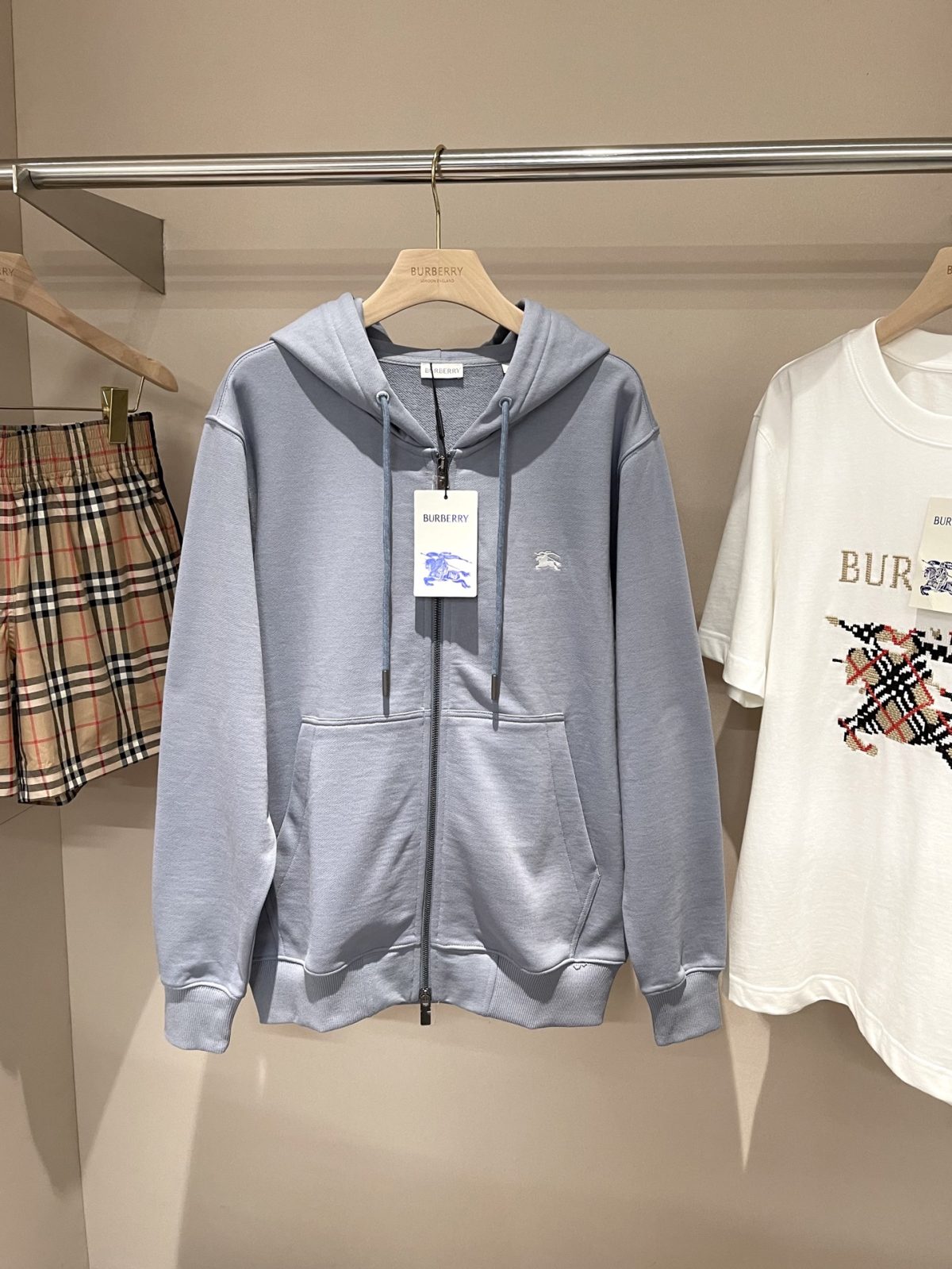 Burberry 2025 Fall/Winter EKD Zip Hoodie - Image 1