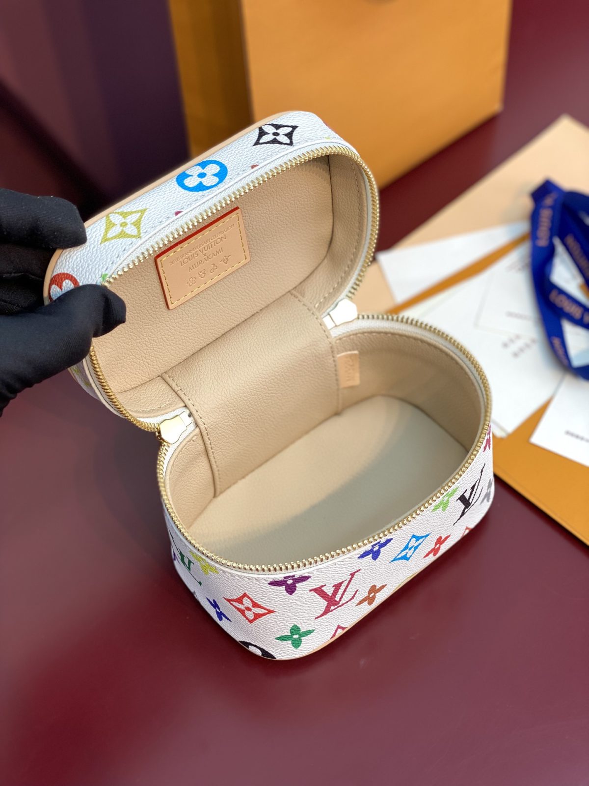 Louis Vuitton × Takashi Murakami Nice Nano Vanity Case – Monogram Multicolor - Image 2