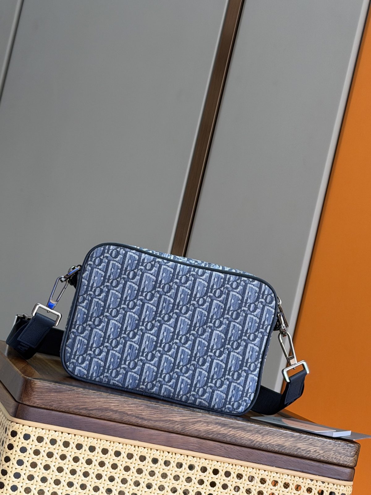 Dior Saddle 3-in-1 Pouch Set (Light Blue Oblique Jacquard) - Image 3