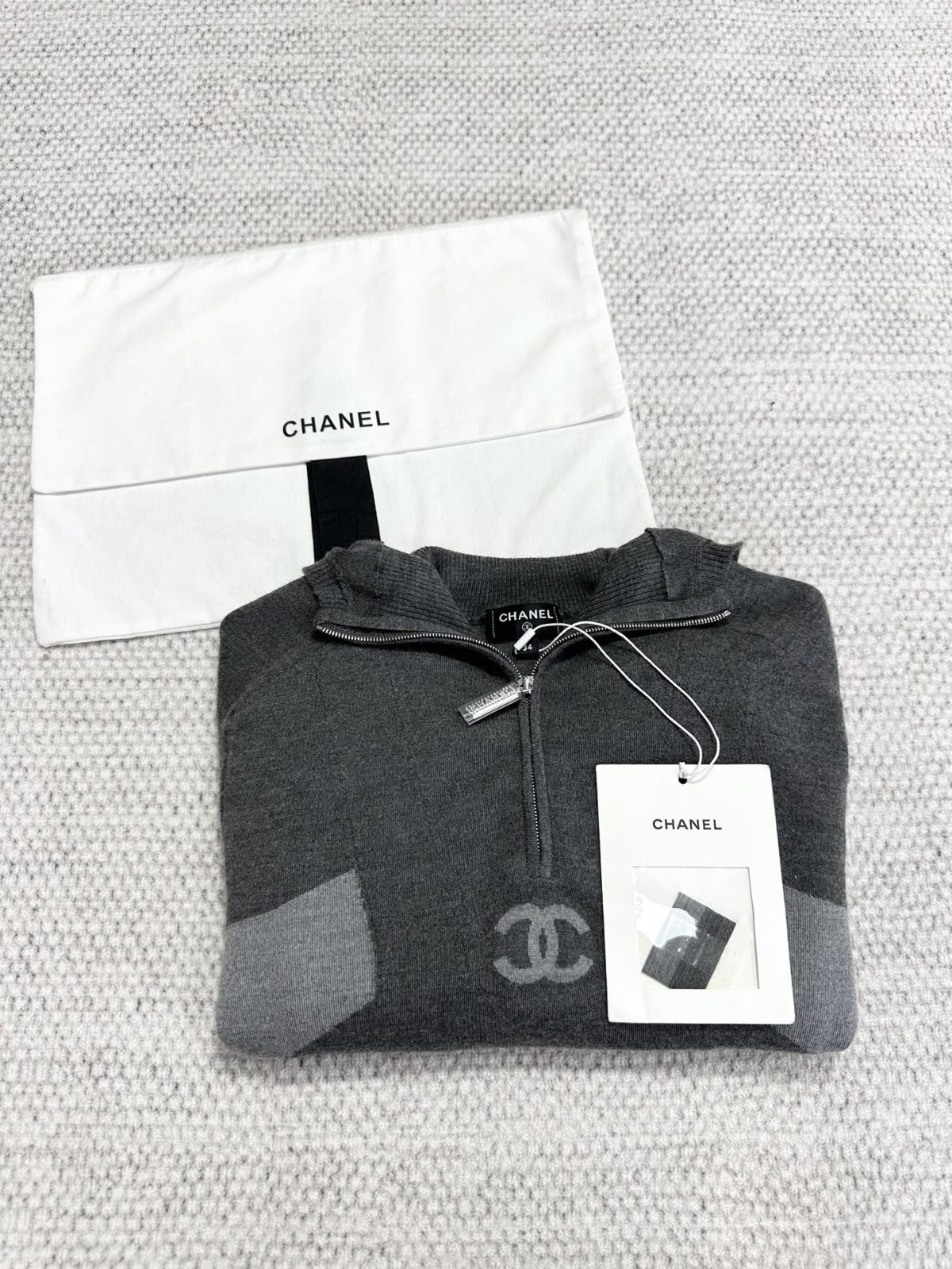 Chanel CC Coco Knit Hoodie - Image 4