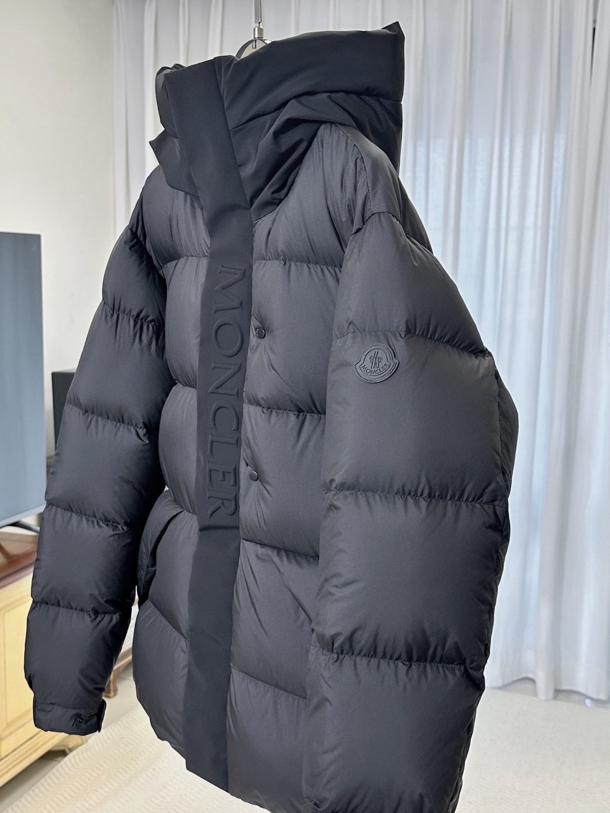 Moncler Madeira Down Jacket – “Black Warrior” Collection (White Goose Down Edition) - Image 8