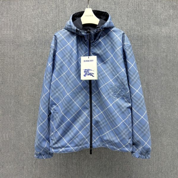 Burberry 25SS Reversible Check Windbreaker Jacket – Sky Blue