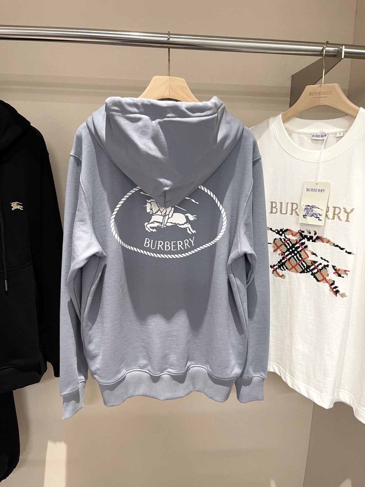 Burberry 2025 Fall/Winter EKD Zip Hoodie - Image 4