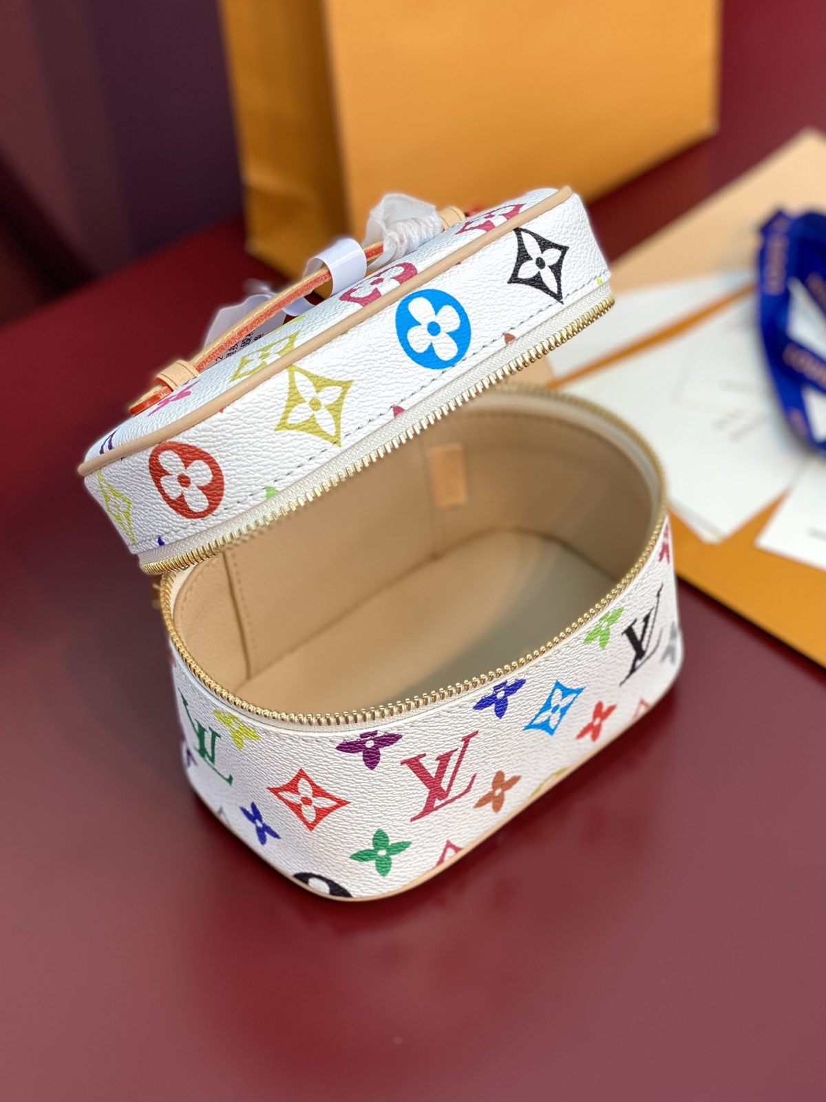 Louis Vuitton × Takashi Murakami Nice Nano Vanity Case – Monogram Multicolor - Image 7