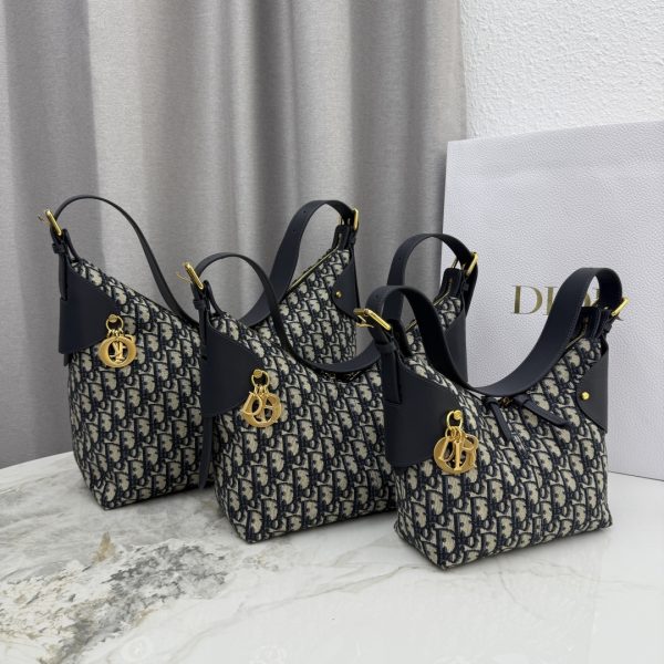 Dior Voyage Bag (Blue Oblique Jacquard Canvas)
