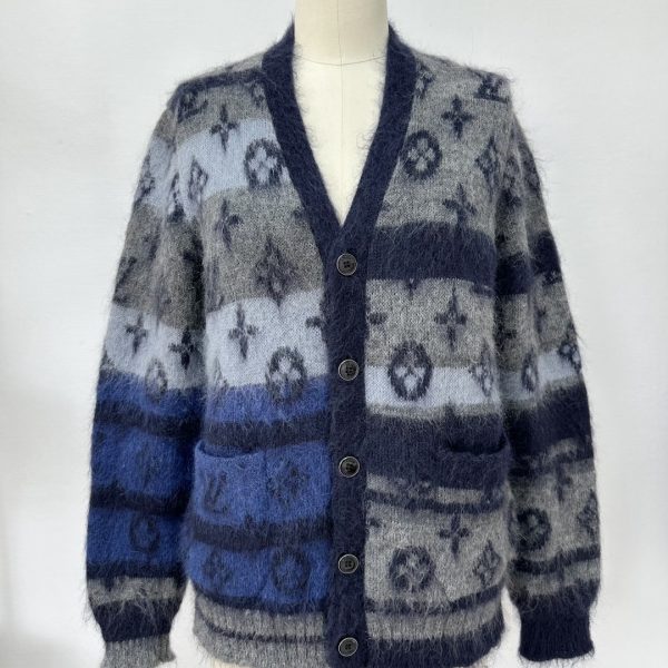 Louis Vuitton Monogram Jacquard Mohair Cardigan