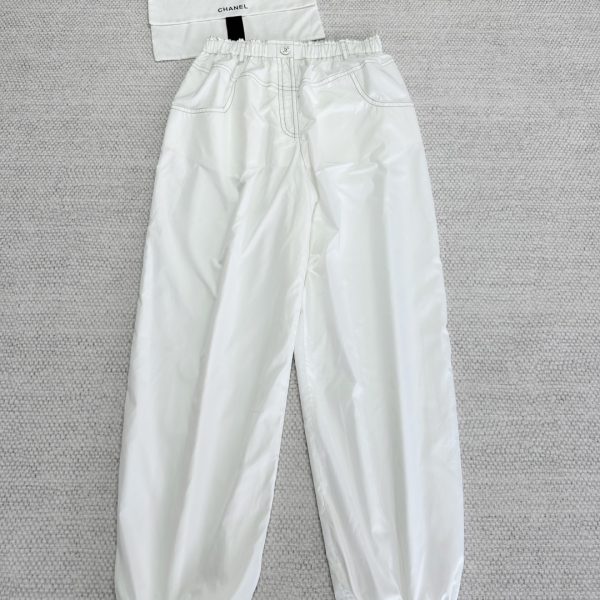 CHANEL COCO Double-Layer Silk Lounge Trousers