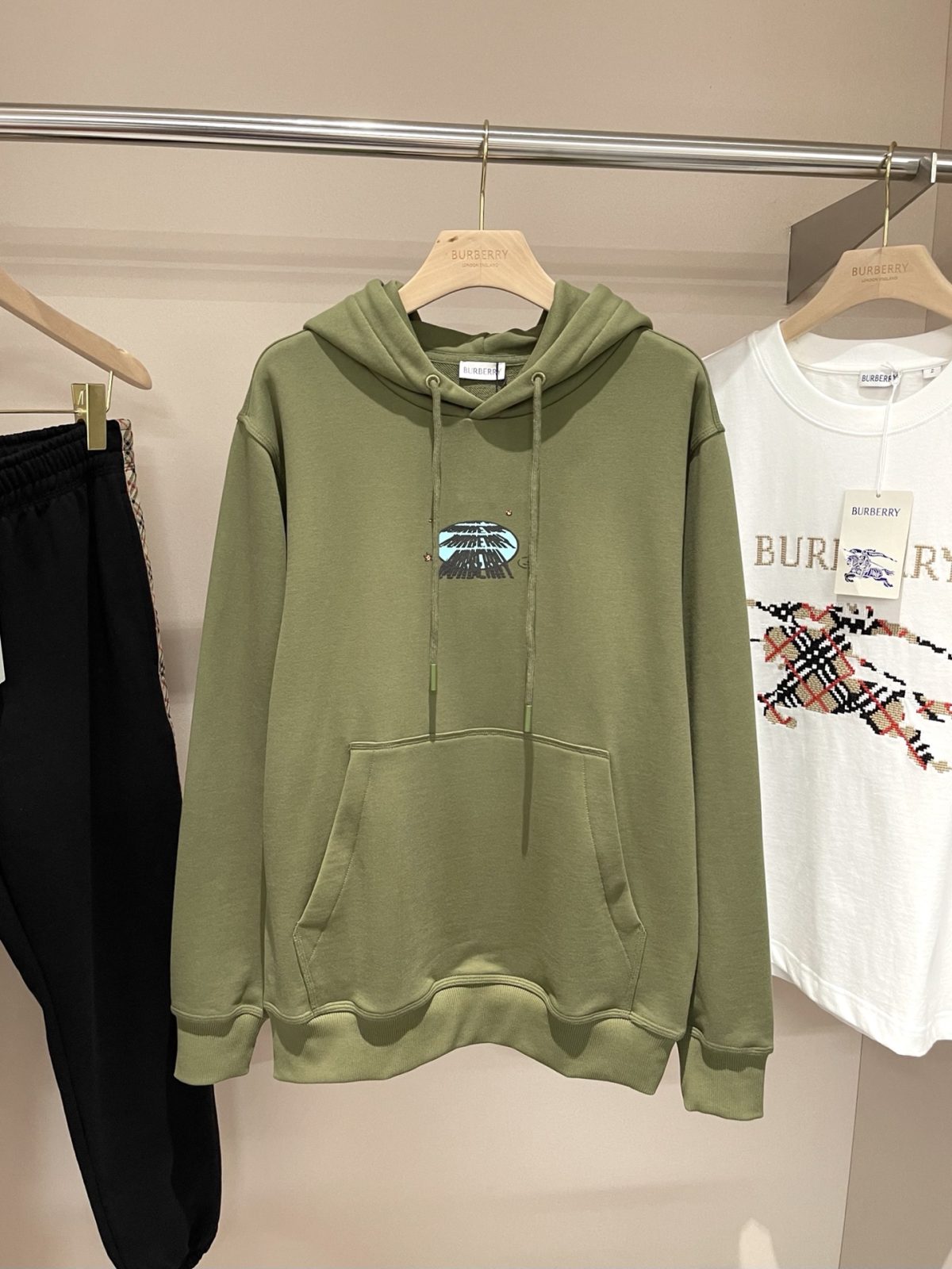 Burberry 2025 Pre-Fall Automotive Print Cotton Hoodie - Image 1