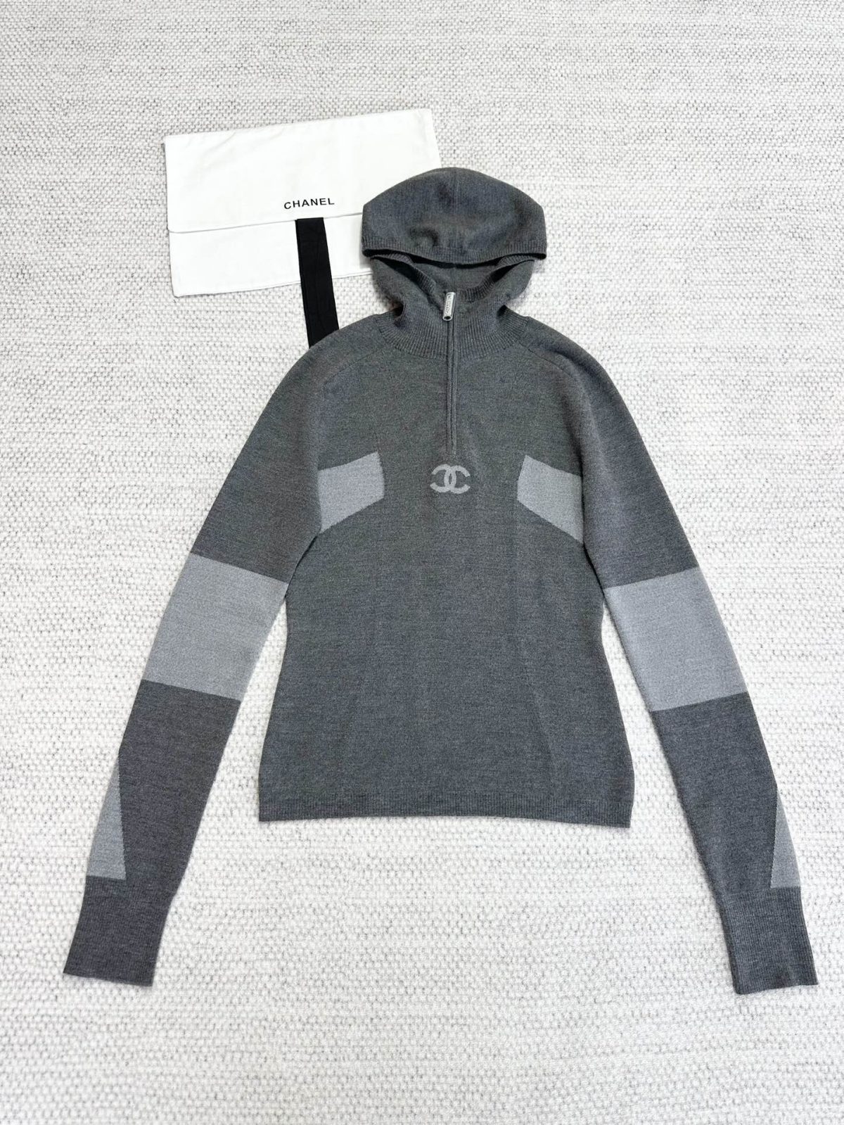 Chanel CC Coco Knit Hoodie - Image 6