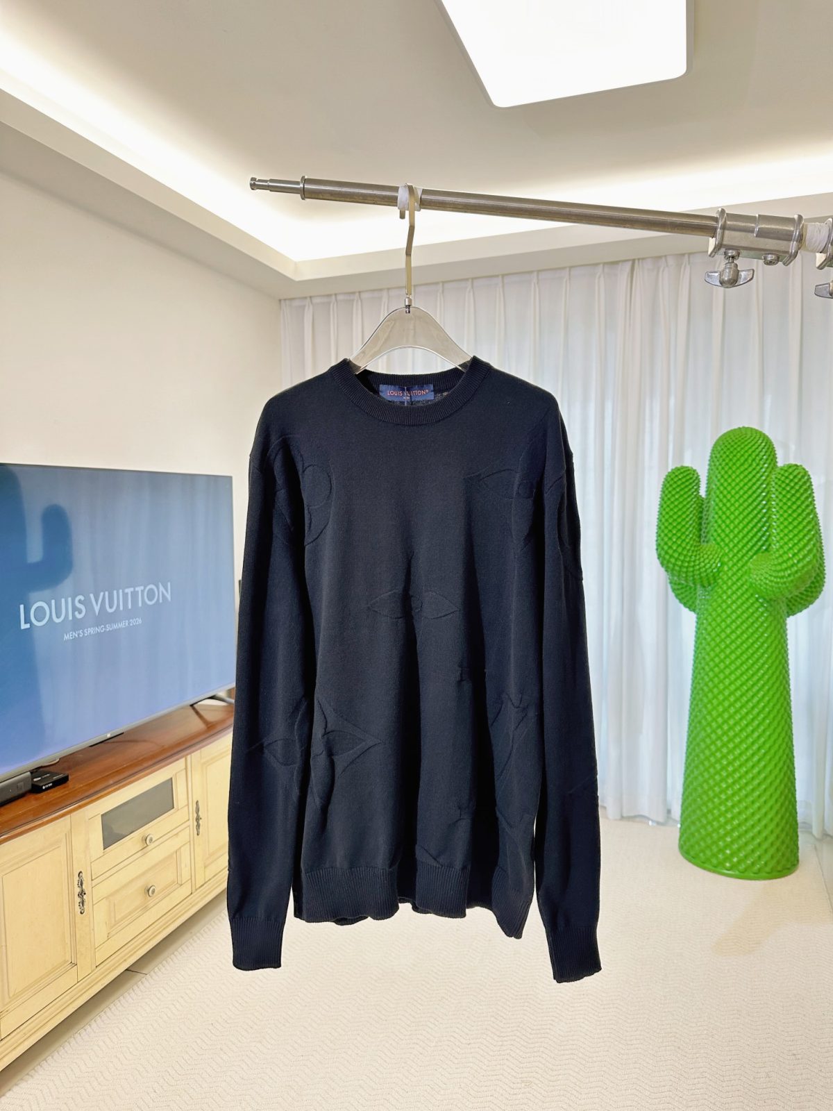 Louis Vuitton MONOGRAM Cotton Crewneck Knit (Allover Jacquard Edition) - Image 4
