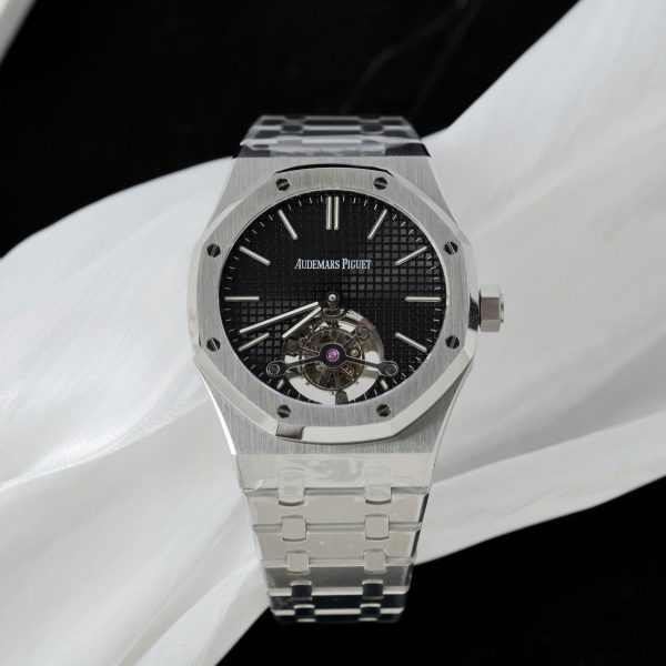 Audemars Piguet Royal Oak Tourbillon 26512ST Dial Black Best Replica Watch 41mm