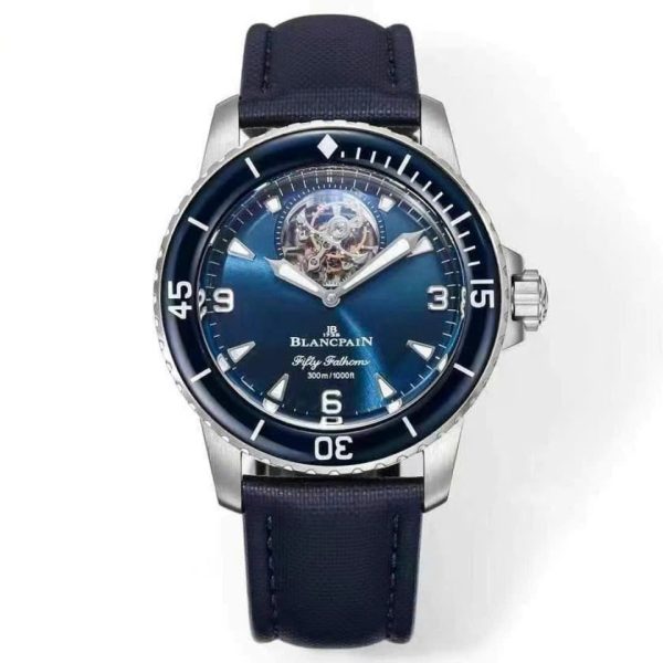 Blancpain Fifty Fathoms Tourbillon 8 Jours Best Replica Watches Blue Dial YS Factory 45mm