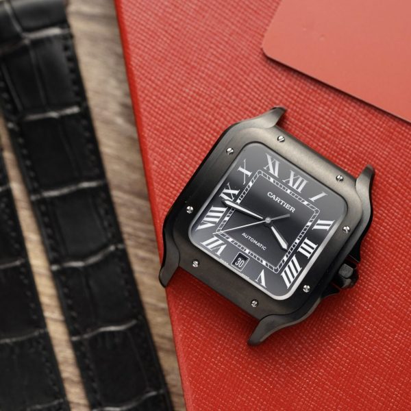 Cartier Best Replica Watch Santos De Cartier WSSA0039 Black Dial BV Factory 39.8mm