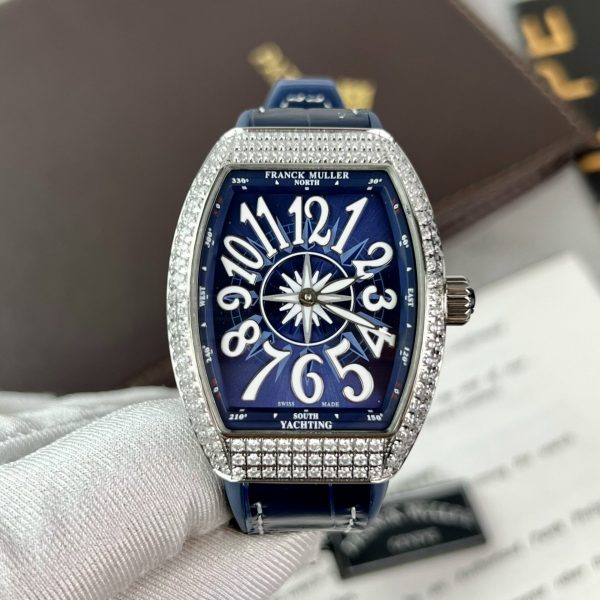 Franck Muller V32 Replica Watch Blue Dial ABF Factory 36mm