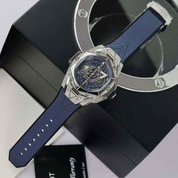 Hublot Big Bang Sang Bleu II Fake Watch Blue HB Factory 44mm