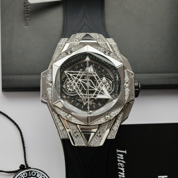 Hublot Big Bang Sang Bleu II Clone Watch Black HB Factory 44mm
