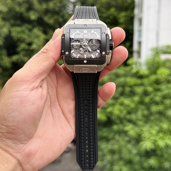 Hublot Best Replica Watch Big Bang Square Titanium Rubber Strap BBF Factory 42mm