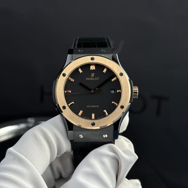 Hublot Best Fake Watches Classic Fusion Ceramic Demi King Gold 42mm