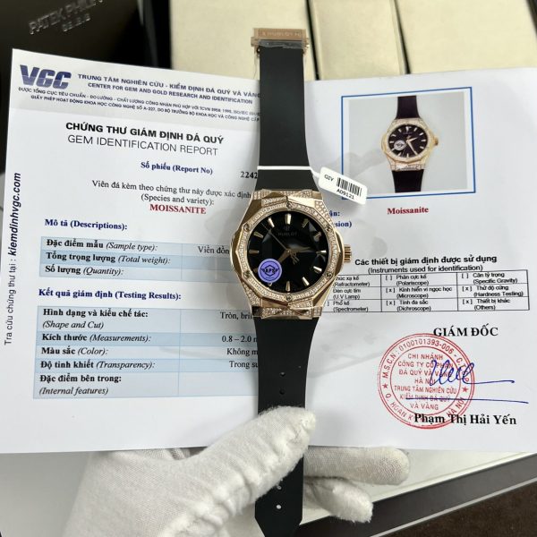 Hublot Orlinski King Gold Black Dial Custom Moissanite Diamonds Hong Kong 40mm