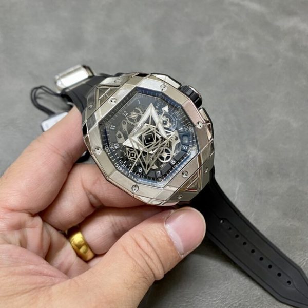 Hublot Replica Watch Spirit Of Big Bang Sang Bleu Rubber Strap 42.2mm