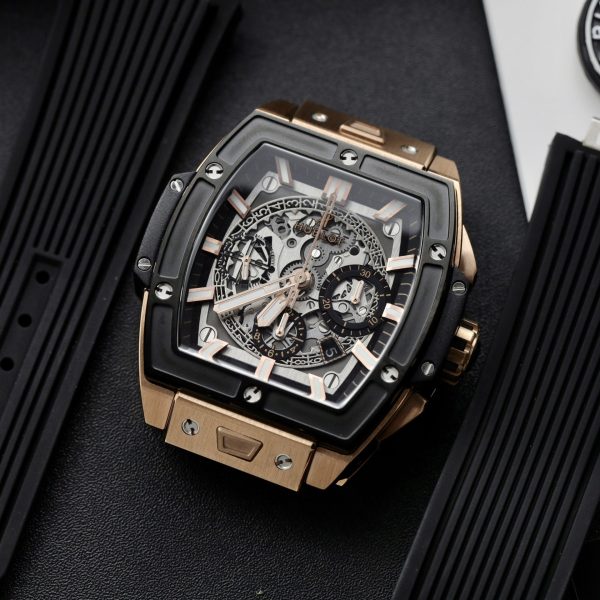 Hublot Replica Watch Spirit Of Big Bang King Gold Black Dial 42mm