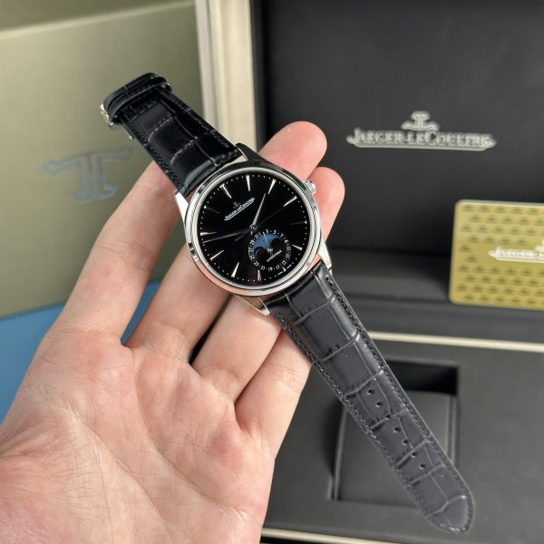 Jaeger Lecoultre Replica Watch Master Ultrathin Moon Black Dial 39mm