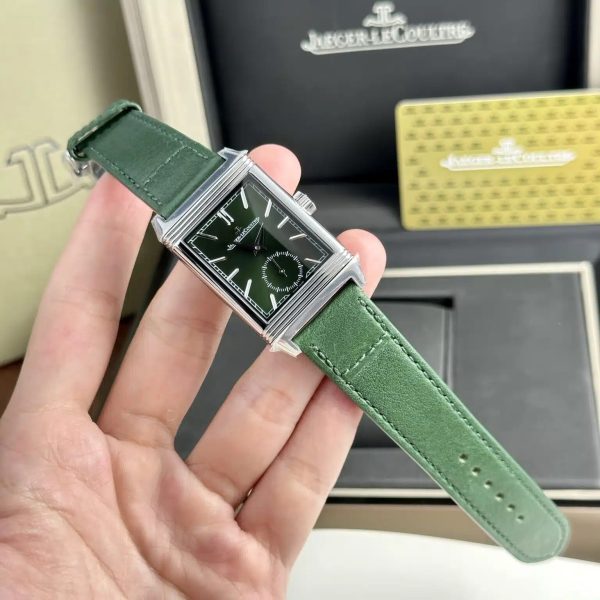 Jaeger Lecoultre Replica Watch Dial Green Leather Strap 30x40mm
