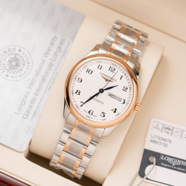 Longines Replica Watch Master Collection L2.628.5.19.7 Demi Rose Gold 38.5mm