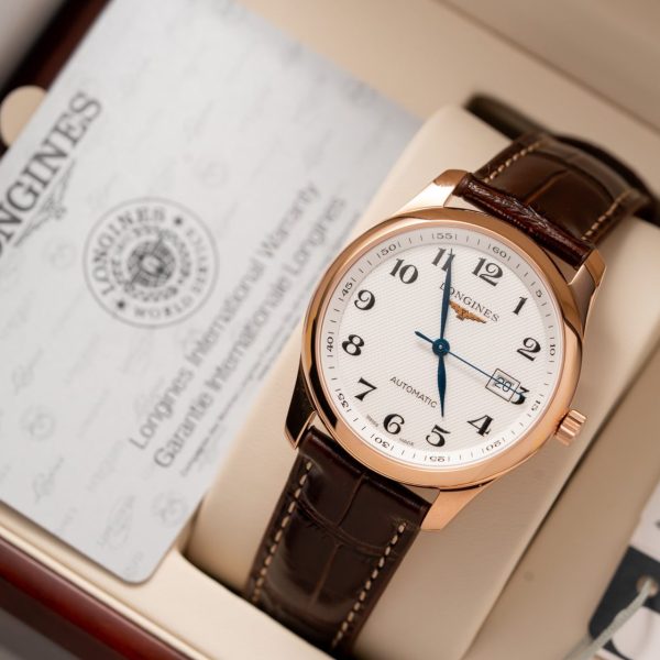 Longines Replica Watch Master Collection L2.628.5.78.7 White Dial Leather Strap 38.5mm